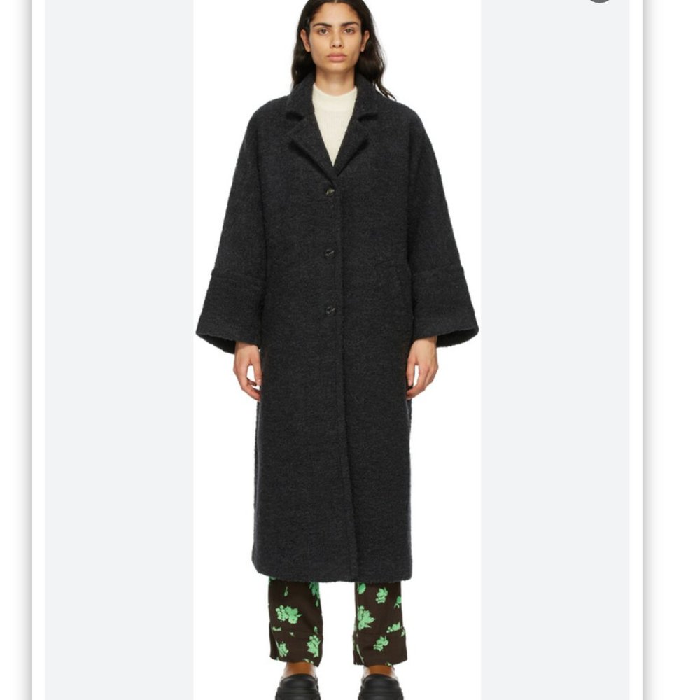 Ganni Black Long Coat